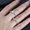 Twist CZ Engagement Rings for Women by Ginger Lyne |