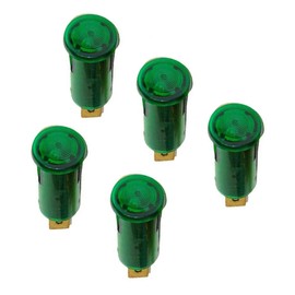 Vogueing Tool AC 220V Green Warning Signal Light Dashboard Indicator Light Car Van Boat Dash Warning Signal Light (Pack of 5)