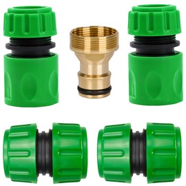 Hose Connectors Kit, Including Kitchen Faucet Connectors/Hose End Quick Connector, Hose Repair Connector. Connection Accessories for Kitchen Sinks, Bathroom Faucets, and Outdoor Garden Hoses.