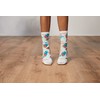 K. Bell Socks Ladies Tropical Floral Crew Sock 1 pair