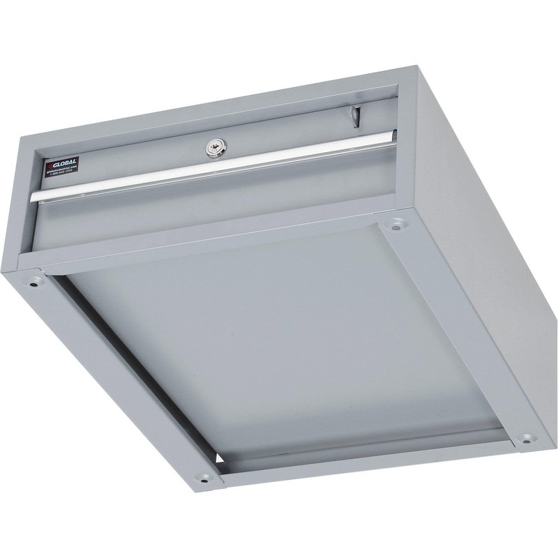 Global Industrial Stacking Workbench Drawer, Gray, 6"H