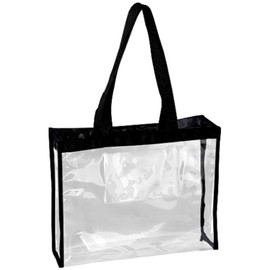 Vinyl Tote Bag M Size Black Edge (Width 35 x Height 28 x Depth 10 cm) CB-3528