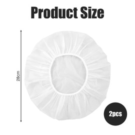 Pack of 2 Proofing Covers for Food Proofing, Proofing Basket Bread, Baking Accessories Sourdough, Sourdough Accessories, Proofing Foil Dough for Covering, Proofing Basket, Cling Film with Elastic Band