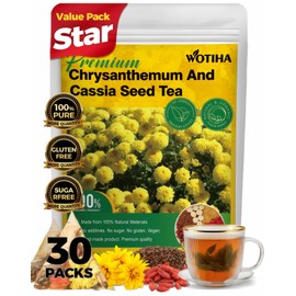 WOTIHA Chrysanthemum cassia seed tea 150g.30 Herbal Tea bags burdock root tea | Honeysuckle | Goji berry | Osmanthus flower | Combination Herbal Tea