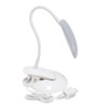 Simple Designs LD2021-GRY Flexi Rounded Clip Light LED Desk Lamp,