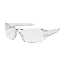 Captain Rimless Safety Glasses with Clear Temple, Clear Lens and Anti-Scratch / FogLess 3Sixty Coating 250-46-0520 Clear OS