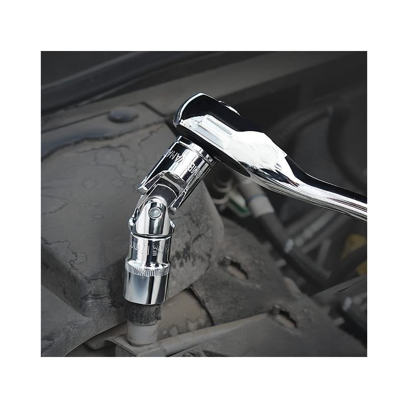 Auniwaig 1/2" Drive 1" 6-Point Impact Socket,Imperial Chrome Vanadium 2pcs