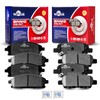 YXPCARS Ceramic Disc Brake Pads Set Front and Rear Replacement