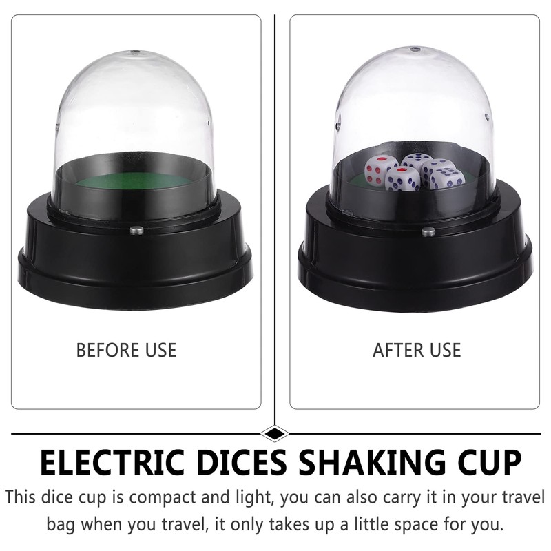 Toddmomy Dice Box Dice Games Automatic Dice Cup Electric Dice