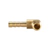 sourcing map Brass Barb Hose Fitting, 90 Degree Elbow 6mm