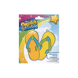 Makit & Bakit Colorbok Suncatcher Flip Flops, Multi-Colored