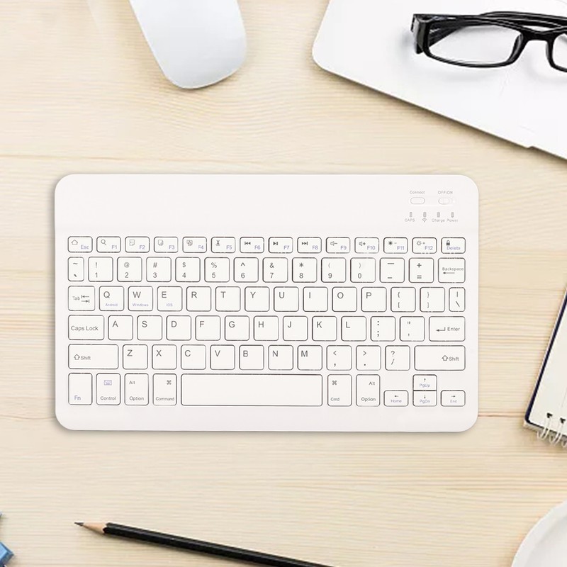 Tablet Keyboard QWERTY Layout Auto Sleep Ultra Slim BT Connection