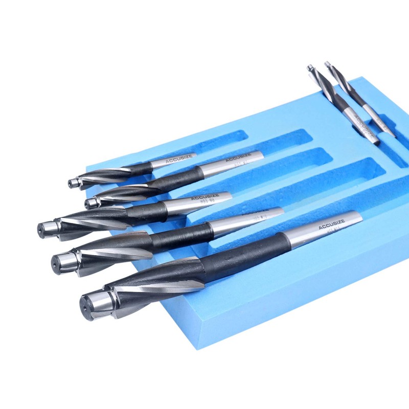 Accusize Industrial Tools 7 Pc Metric Hss Solid Capscrew Counterbore