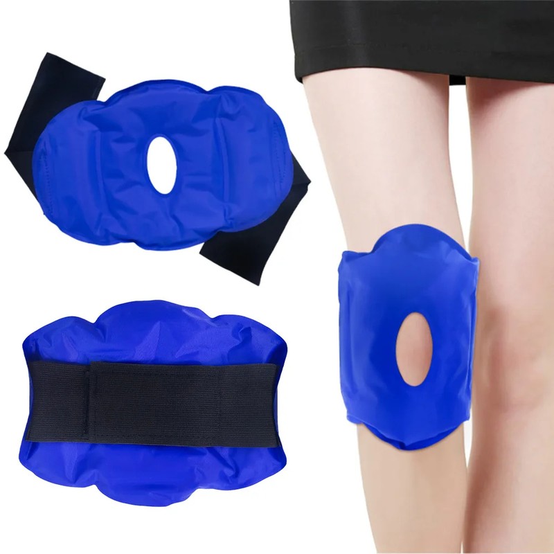 Reusable Knee Ice Pack Wrap for Hot & Cold Comfort