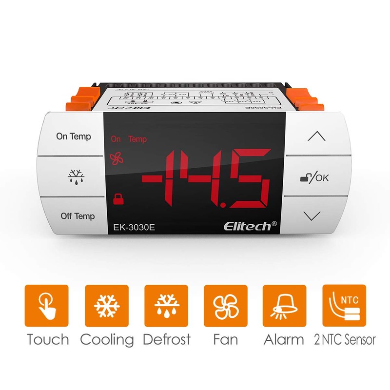 Elitech Digital EK-3030E Temperature Controller -40℃～99℃