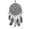 EROSPA® Temporary Tattoo Sheet / Sticker - Dream Catcher Feather