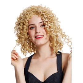 WIG ME UP - YZF-7283A-86H613 Women's Wig Crass Curly Voluminous Beach Beauty Corkscrew Curls Blonde Platinum Highlighted