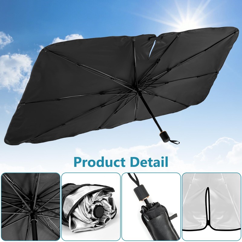 Car sun protection, windscreen, windscreen sun protection, heat protection, car