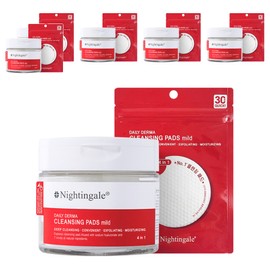 Nightingale Daily Derma Cleansing Pad Mild + 10 sheets, 70 sheets, 6 pieces / 나이팅게일 데일리 더마 클렌징 패드 마일드 + 10매, 70매입, 6개