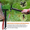 Eurmax USA Hiking Camping Tent Stakes and Hammer Set Lightweight