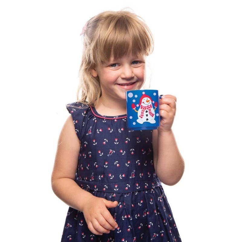 Baker Ross AT257 Jolly Snowman Mugs, Christmas Arts and Crafts