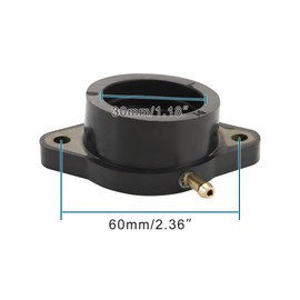 GOOFIT Carburetor Intake Manifold Spacer Engine Joint Pipe with Gasket Set Replacement for XS650 1978-1983 OEM:3G1-13586-00-00O 3G1-13596-00-00