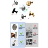 Fosoloni Suction Cup Hooks, Pack of 4 Towel Holders, No