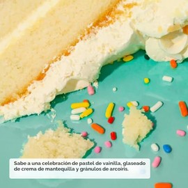 eos Bálsamo labial de karité natural, pastel de cumpleaños, productos para el cuidado de los labios con humedad durante todo el día, 0.14 onzas