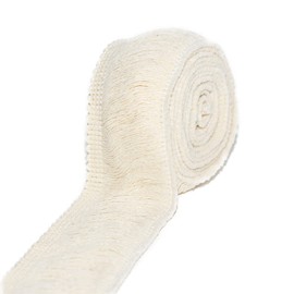 ALLWSLucky 20 Yards 3.8cm 1.5" Wide Cotton Tassel Fringe Trim, Boho Sewing Tassel Ribbon Sewing Crafts for Home Curtain Clothing Dress Pillow Decoration (Beige, 4)