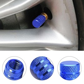JEYORZY 8 Pieces Valve Covers Tire Valve Caps Pack Anodized Aluminum Tyre Valve Caps Set Corrosion Resistant Universal Valve Caps