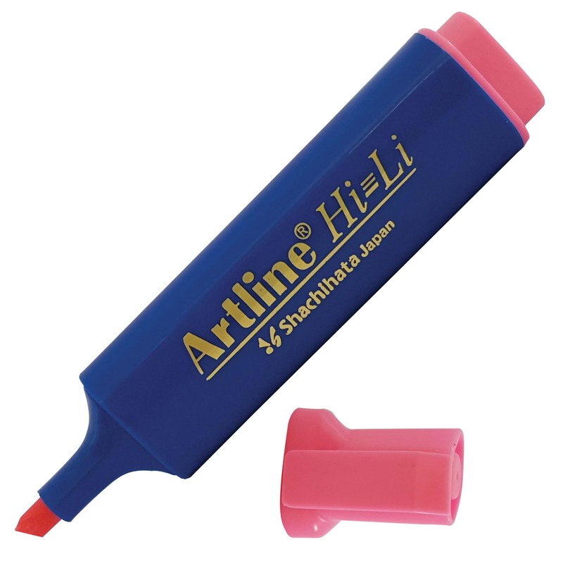 artline HiLine Highlighter Pens, ASSORTED, Pack of 5, Chisel Tip