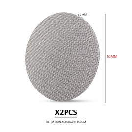 2 Coffee Filters, Espresso Water Separator, Secondary Water Separator, Portable Puck Strainer, Reusable Coffee Filter