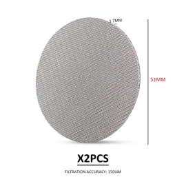 2 Coffee Filters, Espresso Water Separator, Secondary Water Separator, Portable Puck Strainer, Reusable Coffee Filter