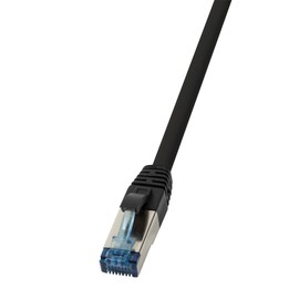Logilink CQ6055S S/FTP (S-STP) Black 2m Cat6a networking cable - Networking Cables (2 m, Cat6a, S/FTP (S-STP), RJ-45, RJ-45, Black)