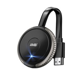 AIMIBO 4K Wireless Display Dongle - True Plug & Play, 2.4G & 5G HDMI Wireless Dongle for i*OS/Android/Windows/Mac OS Phone Laptop to TV/Monitor/Projector, Supports Airplay DLNA Miracast