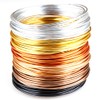 Creacraft Beading Wire Set"Golden Autumn": 6 Colors, Tarnish Resistant Anodized