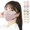 Jewel Flap Mask Mask, Sculpted, Large, Bi-Color, Stylish, 20 Pieces