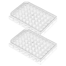 WADY 2 Pcs 48 Well Cell Culture Plate Tissue Culture Plate Laboratory Chemical Reaction Plates for Lab Equipment