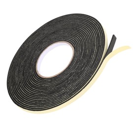 Sliverdew Car Speaker Sealing Tape, 3mm Thick Speaker Foam Grip Tape Soundproofing Waterproofing Gasket Tape Automotive Insulation Foam Gasket Tape 10mm Width 33Ft Long, Black