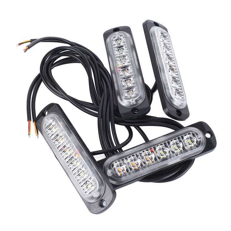 4pcs Side Marker Light Aluminum 12V to 24V 18 Lighting