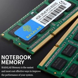 Rasalas 8GB Kit (2 x 4GB) PC3-8500S 1067MHz 1066MHz DDR3 8500 PC3-8500 SODIMM RAM Upgrade for Late 2008, Early/Mid/Late 2009, Mid 2010