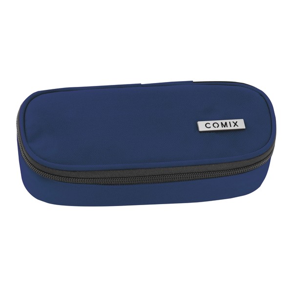 Comix - Ovales Federmäppchen für Kinder und Jugendliche, ideal für