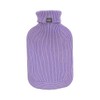Fashy Hot Water Bottle with Turtleneck Knitted Cover Lilac 2