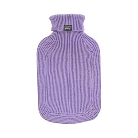 Fashy Hot Water Bottle with Turtleneck Knitted Cover Lilac 2 L