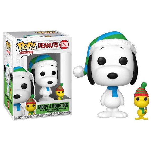 Funko Winter Snoopy and Woodstock + Pop Protector: Peanuts Charlie
