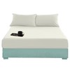 Fitted Bed Sheet Flannelette 100% Brushed Cotton Plain Dyed Fitted