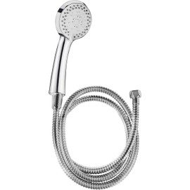 Cornat TECB3431 "Fit" Shower Set - Hand Shower 85.5 mm - 3 Jet Types: Normal, Soft & Massage Jet - Anti-limescale & Water-Saving Insert - 150 cm Shower Hose / Shower Head for Shower and Bath