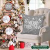 Lanpn White and Grey 45x45 Christmas Pillow Covers Set of