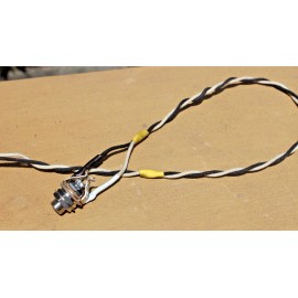 Pure Tone Mono Multi-Contact 1/4" Nickel Output Jack & Soldered 20" Gavitt Leads