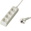 PremiumCord PP4-05 power extension - power extensions (White, White)